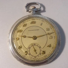 Rare Antique 'LANGENDORF' Pocket Watch for Men Pocket Watch...