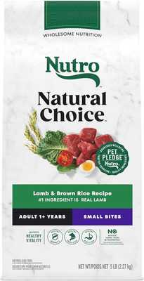 NATURAL CHOICE Small Bites Adult Dry Dog Food, Lamb & Brown Rice Recipe Dog Kibb