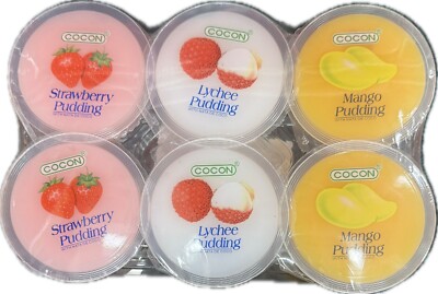 6 Cups Cocon Pudding with Nata de Coco - Choose Flavor
