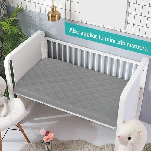 Funda Almohadilla Colchón Mini Cuna Ajustable Pack N Play Protector Sábana Acolchada 39"x27" - Imagen 13 de 110