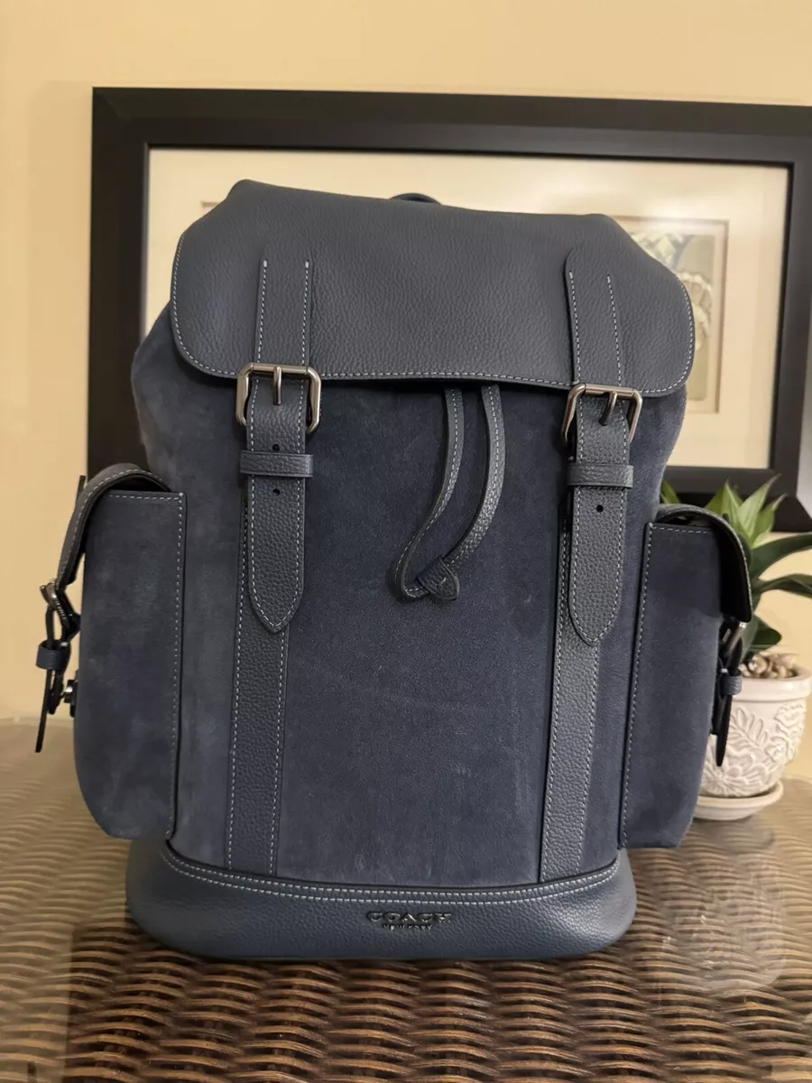 NWT Coach MEN S Hudson Backpack In Signature Canvas CL955 QBDEN