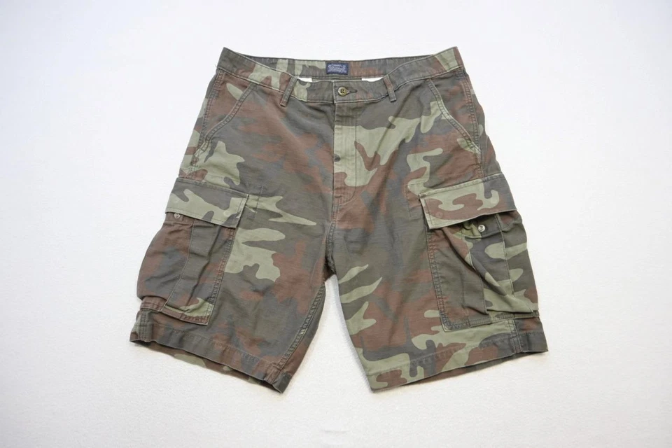 Pantalones Cortos de Carga Levis Sueltos Camuflados Caqui Chinos Sueltos De Colección Para Hombres Talla 36 Foto 2 de 4
