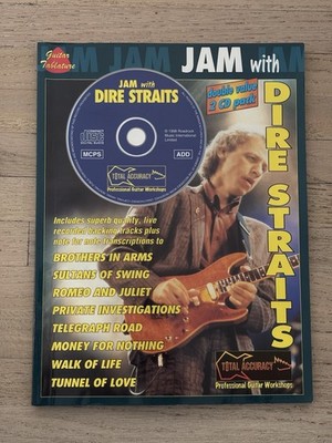 JAM WITH DIRE STRAITS Book + 2-CDs Total Accuracy Guitar Workshops