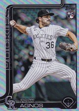 ZACH AGNOS TOPPS UPDATE ROOKIE RAINBOW FOIL RC ROCKIES #US-31 2025 25