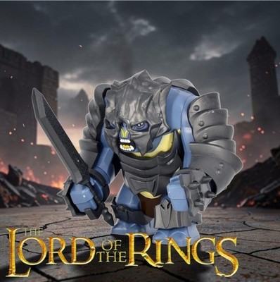 KAMPF TROLL mit Rüstung- Lord of the Rings Authentic Bigfig (LOR027)