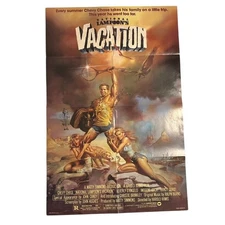 Vintage 1983 NATIONAL LAMPOONS VACATION Movie Poster Chevy Chase 41 x 27 Folded