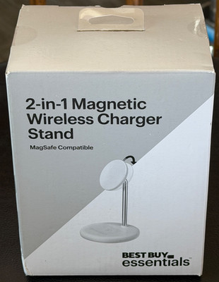 Best Buy Essentials 2-in-1 Magnetic Wireless Charger for iPhone & Air Pods Pro