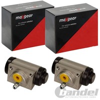 2X Maxgear Radbremszylinder 19Mm Passend FüR Nissan Micra Note Renault Clio
