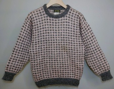 Vintage Beechfield Mohair Wool Fair Isle Sweater Men s Small Made in Ireland