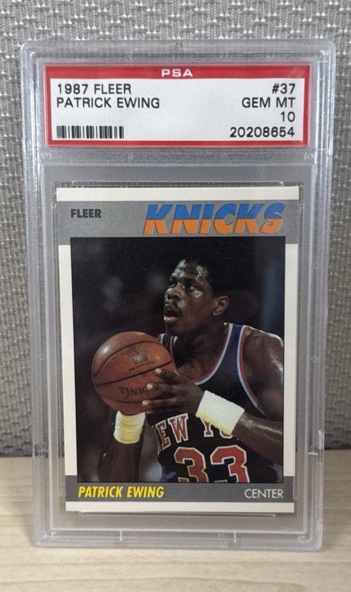 1987 Fleer Basketball Patrick Ewing PSA 10 Gem Mint