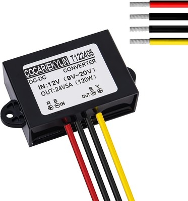 DC 12v Step up to 24v Converter Regulator 5A 120W 12V 24V 5A, 