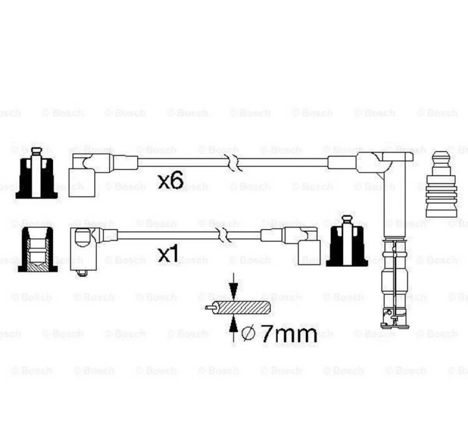BOSCH 0 986 356 314 Zündkabel Zündleitungssatz - Bild 3 von 4