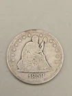 1858 Seated Liberty Silver Quarter 25C - Philadelphia Mint