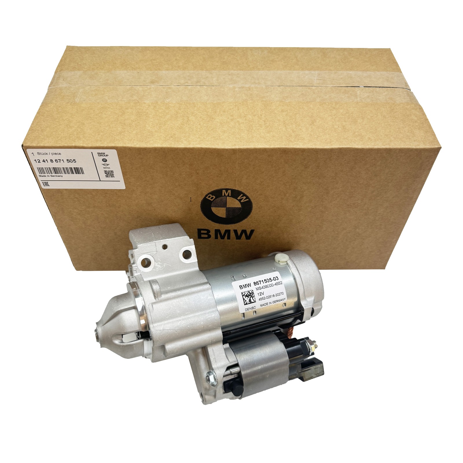 NEW 12418671505 Starter Motor For BMW 540i 740i 840i M2 M3 M4 X3 X4 X5 X6 X7 Z4