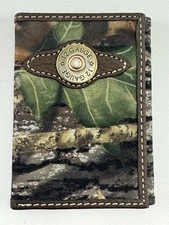 Mens Wallet Western Trifold Style Camo 12 Gauge Mossy Oak