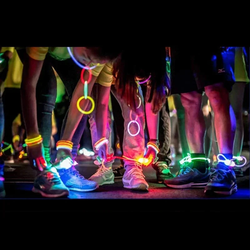 100 Glow Sticks Bracelets Necklaces Christmas Wedding Party Neon Birthday Supply Foto 4 de 4