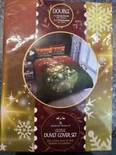 Christmas Design Double Duvet Set - Brand New