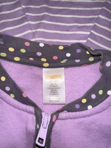 Gymboree Lot 2013 Purple Mouse Cat 3 L/S Shirts, Sweatshirt | Girl’s 4T - 5T - Picture 2 of 4