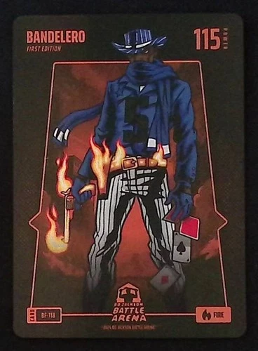 2026 Bo Jackson Battle Arena Battlefoil Bandelero Fire BF-118 Card