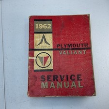 1962 Plymouth Valiant Oem Service Manual 1962 Plymouth Valiant Oem Service Manual