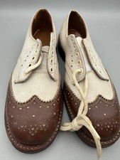 VTG Biltrite Size 14 Girls Saddle Shoes 8.5  USA Made Griplug Pancord 30706