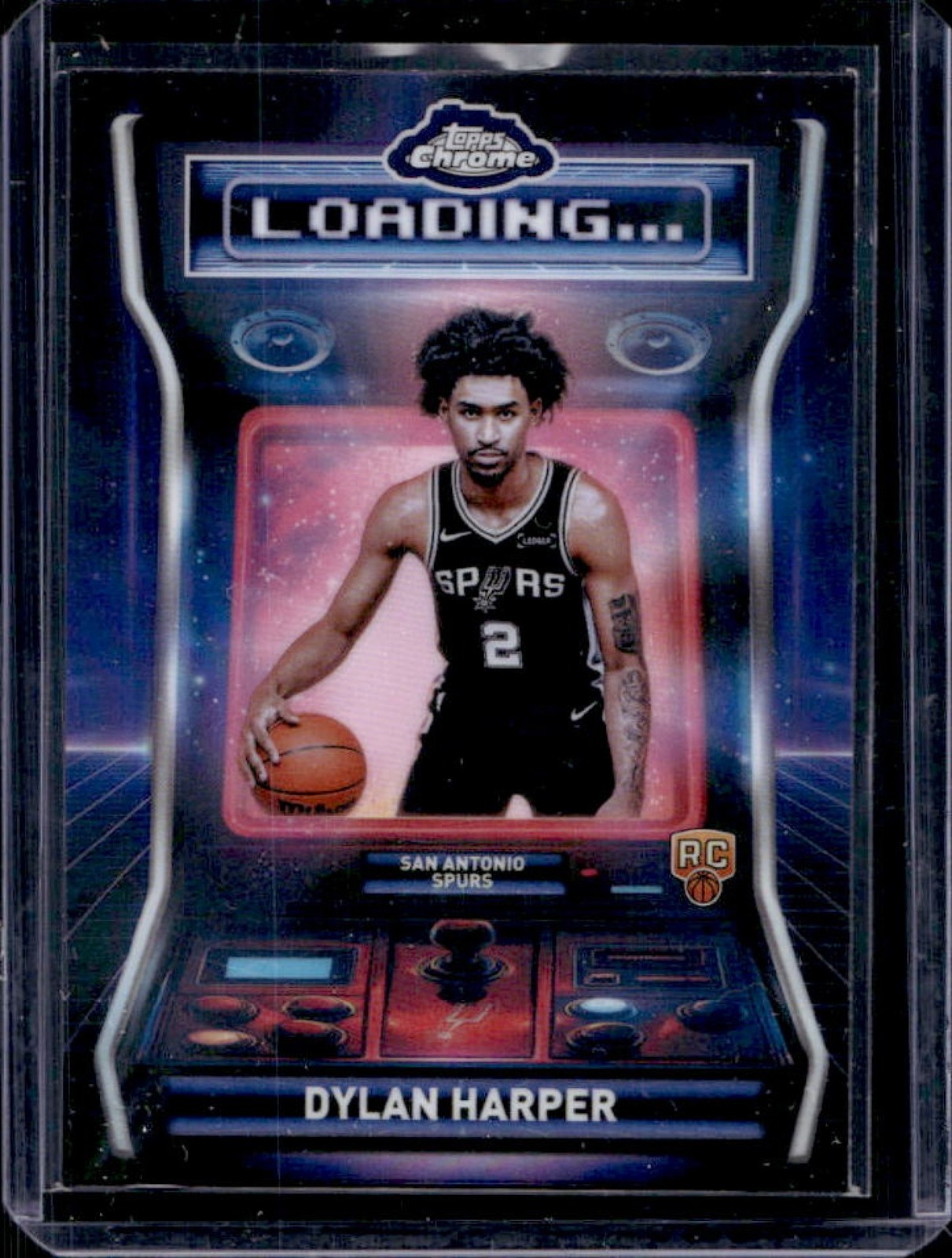 2025-26 Topps Chrome Dylan Harper Loading RC Refractor Rookie #LD-12 Spurs