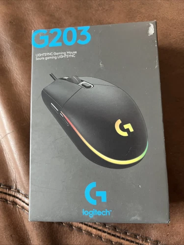 Logitech - G203 LIGHTSYNC Wired Optical Gaming Mouse - Black