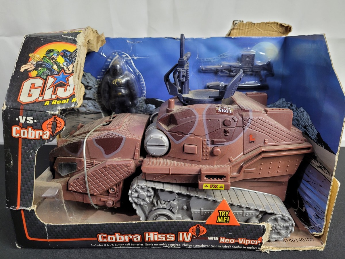 GI Joe Cobra HISS IV With Neo Viper Complete Damaged Box Read