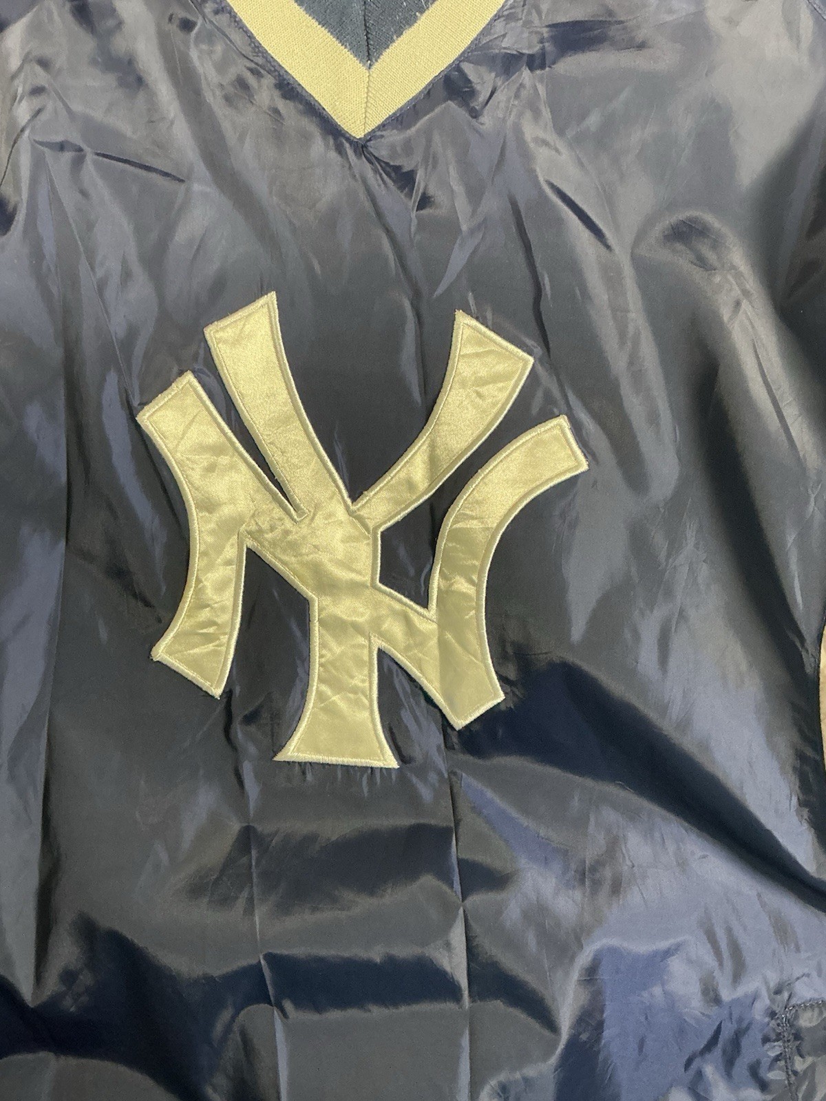 New York Yankees Sports Top Jumper Mens Unisex Navy Blue White Large Baseball image 2
