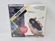 Vintage 1994 Interlink Electronics RemotePoint Cordless Hand-Held Mouse - SEALED
