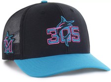 Miami Marlins '47 Brand 2025 City Connect Trucker Snapback Hat Cap MLB Men's 305