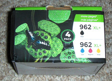 Generic HP 962 XL 4 Pack Ink Cartridges black cyan magenta yellow 