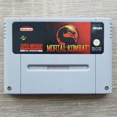 SNES Mortal Kombat Super Nintendo PAL Spiel NOE Modul Game Cartridge
