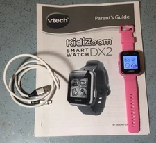 2019 VTECH KIDIZOOM DX2 KIDS TOY SMARTWATCH GAMES PHOTO BRIGHT PINK WATCH NO BOX