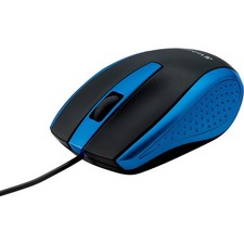 Verbatim Corded Notebook Optical Mouse - Blue 99743 