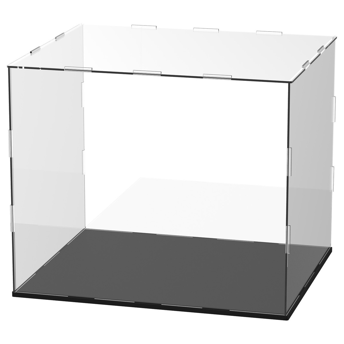 クリアケース10 12 x 10 x 10 Inch Clear Acrylic Display Case, Assemble Clear