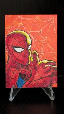 2022 Marvel Masterpieces Spider-Man Artist Matty Denham 1/1 Sketch 