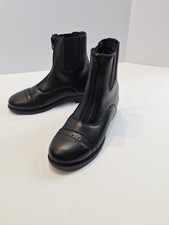 TuffRider Children's Starter Front Zip Paddock Boots | Kids Equestrian Sz. 3