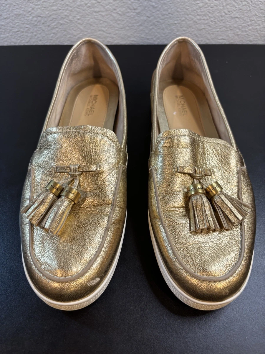 michael kors gold dress shoes Michael Kors Women's Gold Heels and Pumps