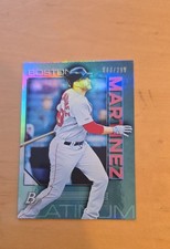 2020 Bowman Platinum - J.D. Martinez #7 Teal /299