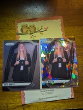 2024 Prizm WNBA Kate Martin CRACKED ICE #126 & SILVER Variation #148 RC (2)