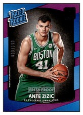 2017-18 Donruss #186 Ante Zizic Press Proof Purple #/199 Rookie RC
