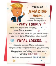 Funny Card for Mom from Daughter Son Kids on Mothers Day - Heartfelt Message to