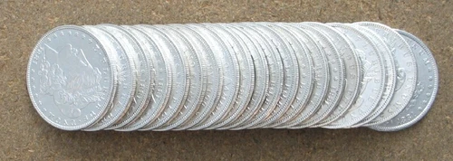 ORIGINAL ROLL 1881-O MORGAN SILVER DOLLARS..  CH/GEM BU