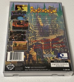 Pandemonium (Sega Saturn, 1996)  Complete Manual and Registration Card Inc