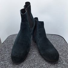 UGG Suede Chelsea Boots UK 10.5 US 11.5 EU 45 Black Men's Full Suede Leather Upp