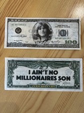 Billet de tournée souvenir de 100 dollars John Fogerty Creedence Clearwater Revival Prop