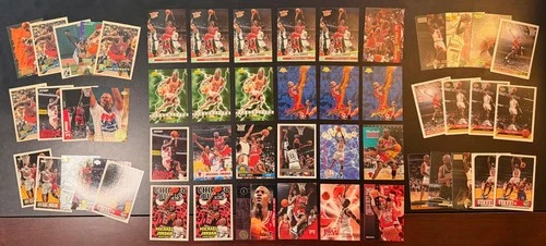 Lot of 50 - Michael Jordan 1990's Basketball Cards HOF Bulls - Fleer, Hoops, UD