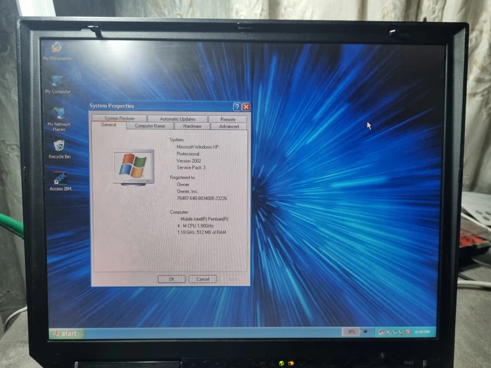 IBM ThinkPad R40 - 20 GB HDD, Intel Pentium 4-M, 512 MB RAM - Immagine 2 di 4