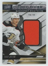 2019-20 Upper Deck Premier Rookie Backdrop Swatches Max Jones 48/99 Anaheim